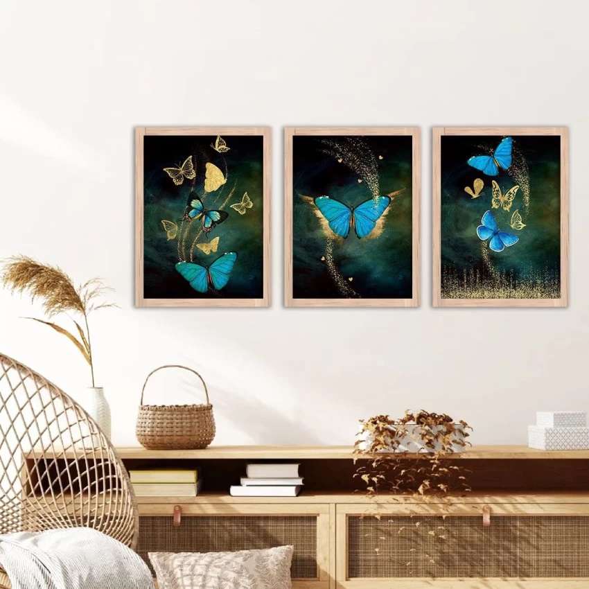 Diwali-themed wall art with vibrant motifs, offering creative Diwali decoration ideas to enhance your home's festive look