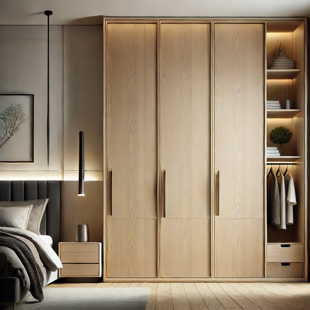 wooden wardrobe design