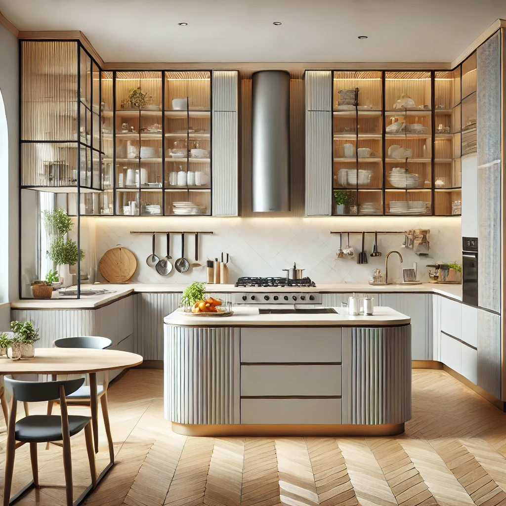 U-shaped kitchen design